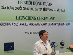 Ông Nguyễn Huy Điền – Tổng Cục phó Tổng cục Thủy sản phát biểu tại Hội thảo Ông Nguyễn Huy Điền – Tổng Cục phó Tổng cục Thủy sản phát biểu tại Hội thảo
